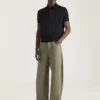 Polo i bomuld med grosgrain-detaljer Polo i bomuld med grosgrain-detaljer