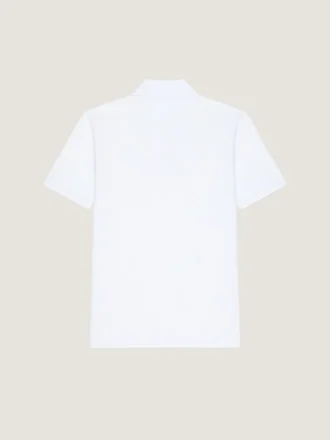 Polo i bomuld og silke med Givenchy Paris-jacquard