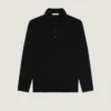 Polo i uld med grosgrain-detaljer Polo i uld med grosgrain-detaljer