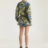 Shorts i viskose med blomsterprint