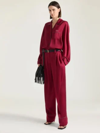 Pyjamasbukser i silke