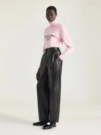 Rullekravesweater i uld og kashmir med Givenchy-logo