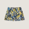 Shorts i viskose med blomsterprint