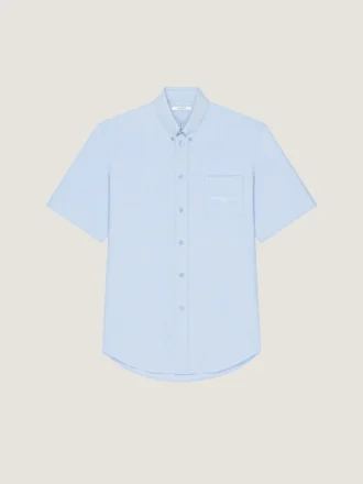 Skjorte i bomulds-oxford med Givenchy Paris-jacquard