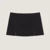Skåret miniskirt i uld Skåret miniskirt i uld
