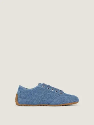 Slanke sneakers i denim Slanke sneakers i denim