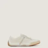 Slanke sneakers i malet mesh og ruskind Slanke sneakers i malet mesh og ruskind