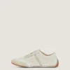 Slanke sneakers i malet mesh og ruskind Slanke sneakers i malet mesh og ruskind