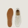 Slanke sneakers i malet mesh og ruskind Slanke sneakers i malet mesh og ruskind