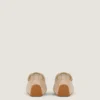 Slanke sneakers i mesh og ruskind
