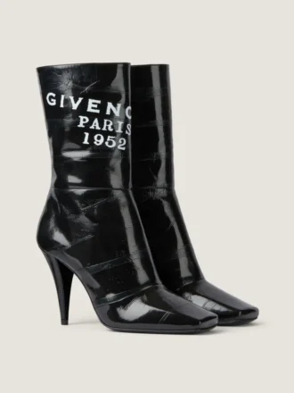 Sliced Square Givenchy Tape ankelstøvler i læder