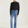 Slim Fit-skjorte i poplin med Givenchy-broderi