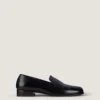 Smoking-loafers i læder