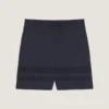 Strikkede shorts med mesh-detaljer