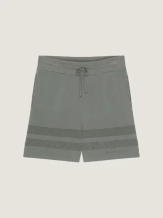 Strikkede shorts med mesh-detaljer