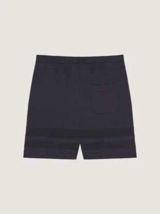 Strikkede shorts med mesh-detaljer Strikkede shorts med mesh-detaljer