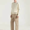 Sweater i bomuldsstrik med Givenchy Paris-broderi Sweater i bomuldsstrik med Givenchy Paris-broderi