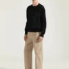 Sweater i bomuldsstrik med Givenchy Paris-broderi Sweater i bomuldsstrik med Givenchy Paris-broderi