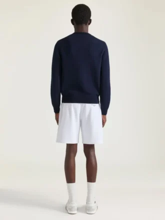 Sweater i bomuldsstrik med Givenchy Paris-broderi