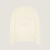 Sweater i bomuldsstrik med Givenchy Paris-broderi Sweater i bomuldsstrik med Givenchy Paris-broderi