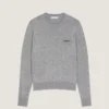 Sweater i uld og kashmir med broderet Givenchy Paris Sweater i uld og kashmir med broderet Givenchy Paris