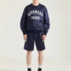 Sweatshirt i satin med Givenchy Paris-broderi Sweatshirt i satin med Givenchy Paris-broderi
