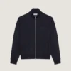 Sweatshirt med lynlås i uld og kashmir med Givenchy-patch Sweatshirt med lynlås i uld og kashmir med Givenchy-patch