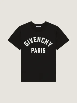 T-shirt i bomuld med Givenchy Paris-broderi