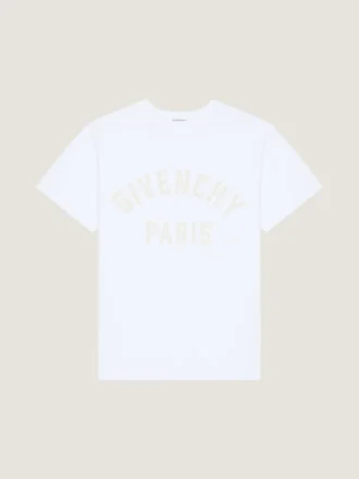 T-shirt i bomuld med Givenchy Paris-broderi