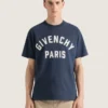 T-shirt i bomuld med Givenchy Paris-broderi
