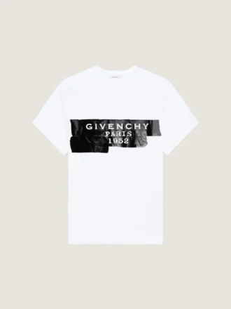 T-shirt i bomuld med Givenchy-tape-print