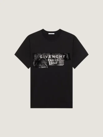 T-shirt i bomuld med Givenchy-tape-print