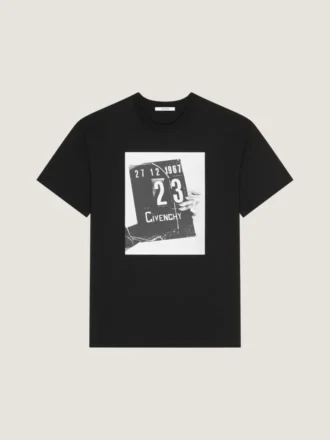 T-shirt i bomuld med klapperprint