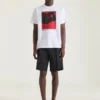 T-shirt i bomuld med surrealistisk print T-shirt i bomuld med surrealistisk print