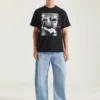 T-shirt i bomuld med surrealistisk print T-shirt i bomuld med surrealistisk print