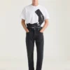 Couture Seam Straight Fit Shadow Washed Jeans