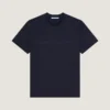 T-shirt i bomuld og silke med Givenchy Paris-jacquard T-shirt i bomuld og silke med Givenchy Paris-jacquard
