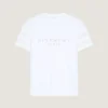 T-shirt i bomuldsstrik med Givenchy Paris-jacquard T-shirt i bomuldsstrik med Givenchy Paris-jacquard