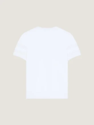 T-shirt i bomuldsstrik med Givenchy Paris-jacquard