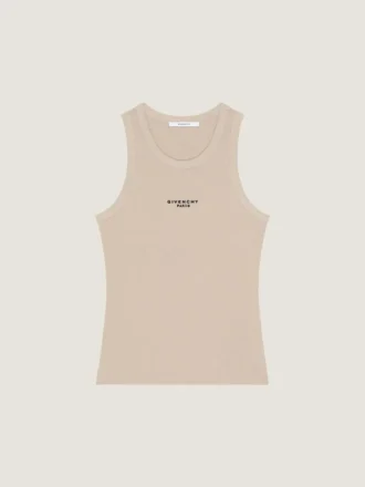Tanktop i Slim Fit i bomuld med Givenchy Paris-print