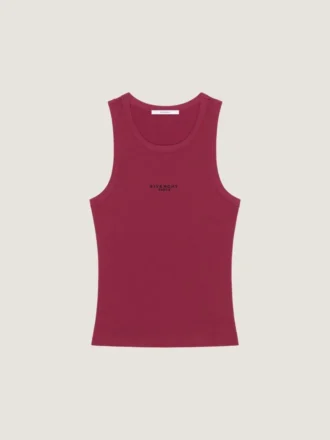 Tanktop i Slim Fit i bomuld med Givenchy Paris-print