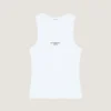 Tanktop i Slim Fit i bomuld med Givenchy Paris-print Tanktop i Slim Fit i bomuld med Givenchy Paris-print