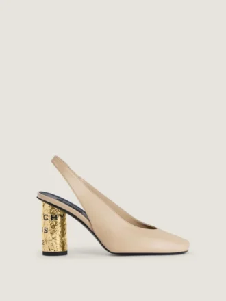 Tape-slingbacks i læder