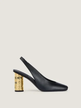 Tape-slingbacks i læder