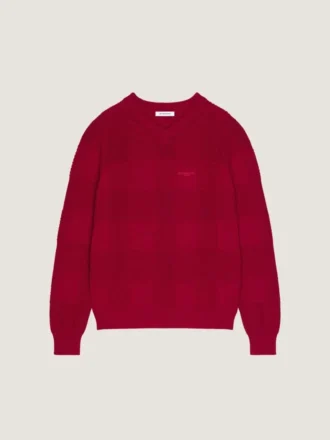 Ternet sweater i bomuldsstrik