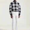 Ternet sweater i uld med broderet Givenchy Paris