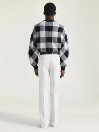 Ternet sweater i uld med broderet Givenchy Paris