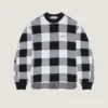 Ternet sweater i uld med broderet Givenchy Paris
