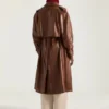 Trenchcoat i læder
