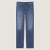 Vasket jeans med lige ben Vasket jeans med lige ben